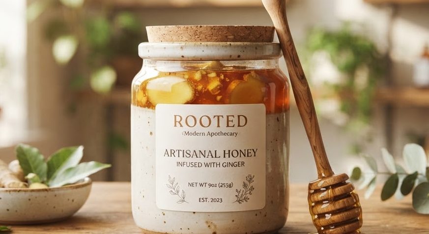 Ginger Infused Honey 250g — detail view