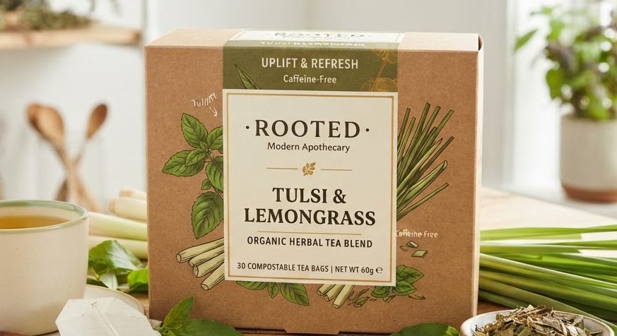 Tulsi & Lemongrass Tea 20ct — detail view